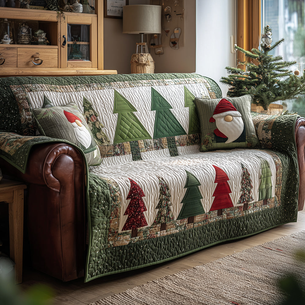 Lakelyn - Quilted Sofa Cover Pine D Winter