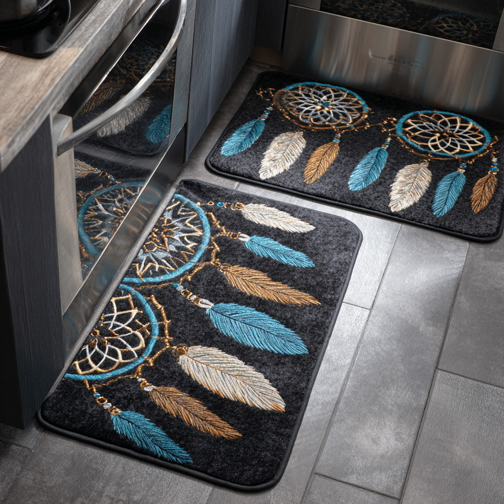Layla - 2-Piece Kitchen Mat Set - Dreamcatcher Sky