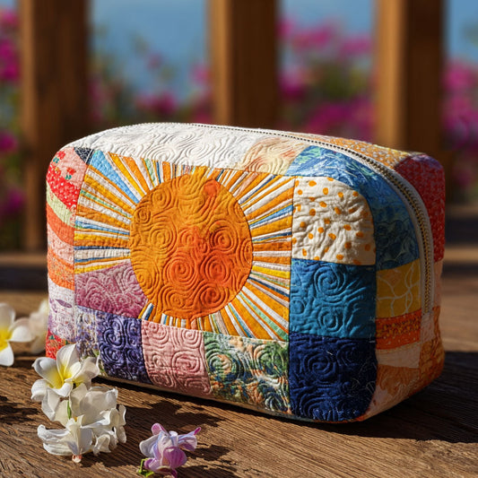 Femke - Quilted Toiletry Bag - Refined Sun