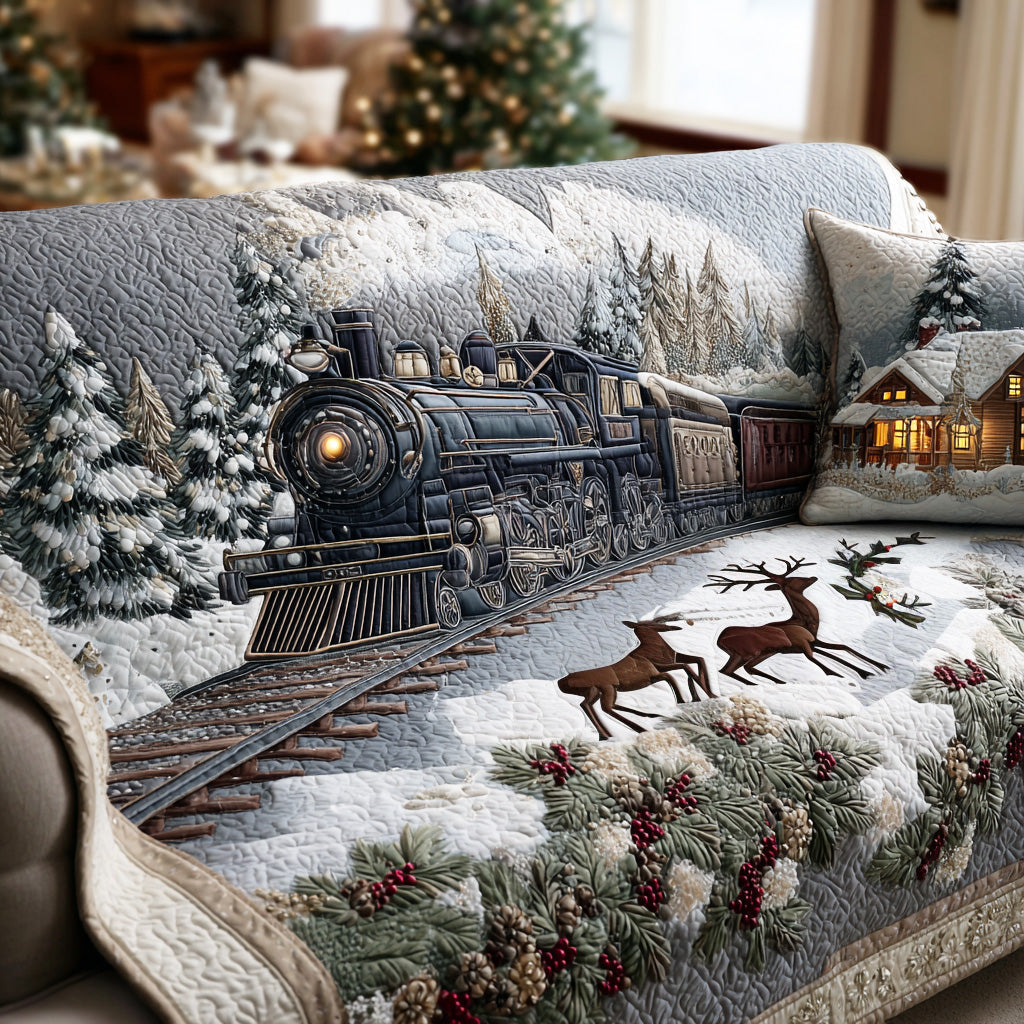 Lexie - Quilted Sofa Cover Pattern Polar