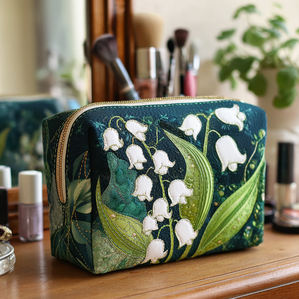 Willemijn - Quilted Toiletry Bag - Refined Lilies