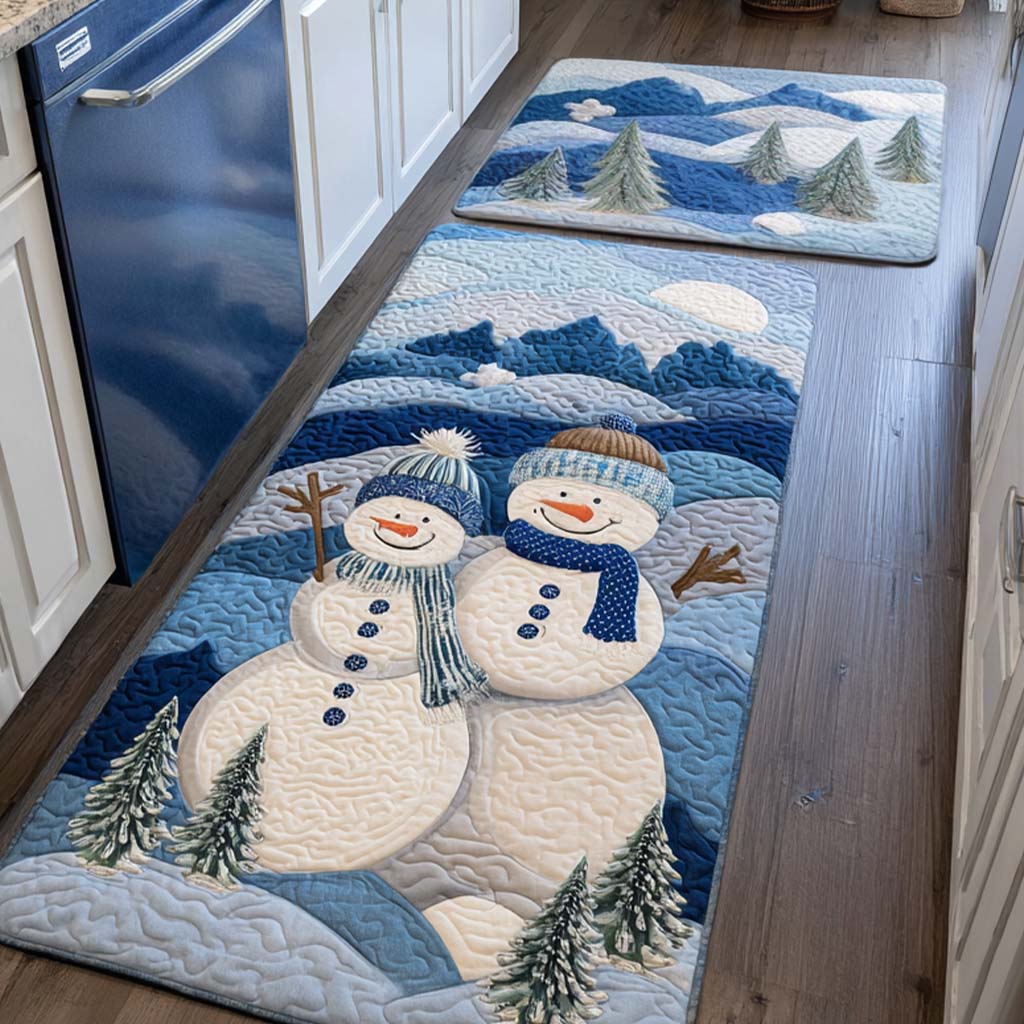Litzy - 2-Piece Kitchen Mat Set - Snowy Winter Cheer