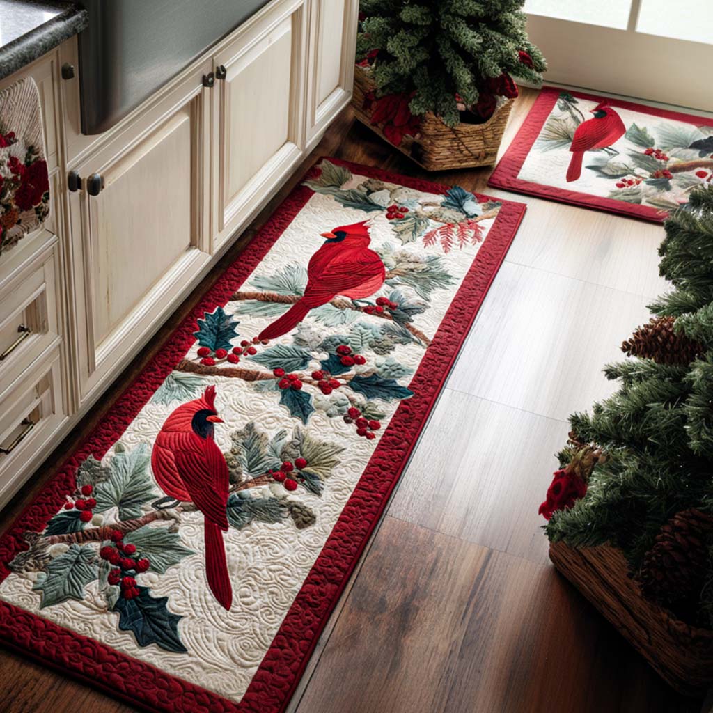 London - 2-Piece Kitchen Mat Set - Classic Winter