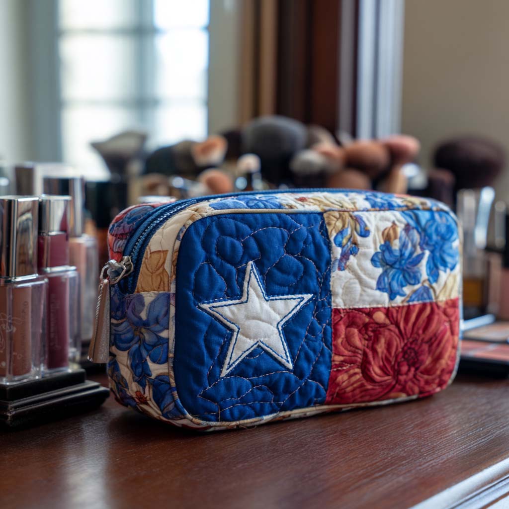 Annemiek - Quilted Toiletry Bag - Lonely Star