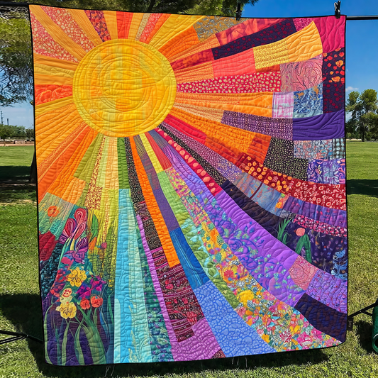 Lorelei - Quilted Blanket - Radiant Sun