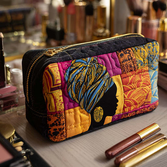 Lorraine - Quilted Toiletry Bag - Bright Heritage