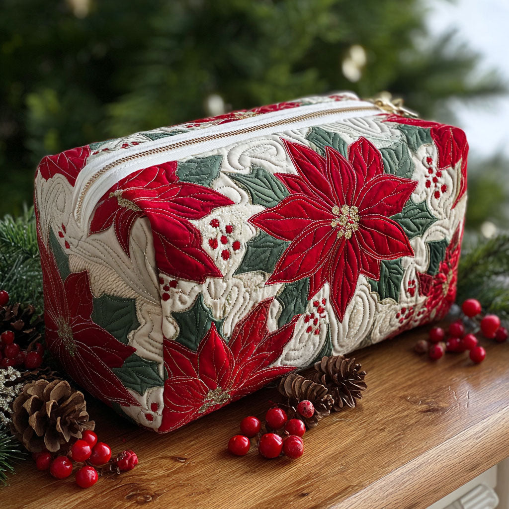 Maisie - Quilted Toiletry Bag - Christmas Star