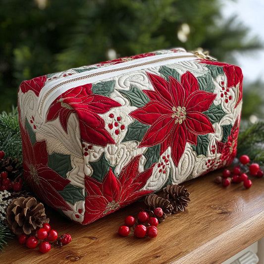 Maisie - Quilted Toiletry Bag - Christmas Star