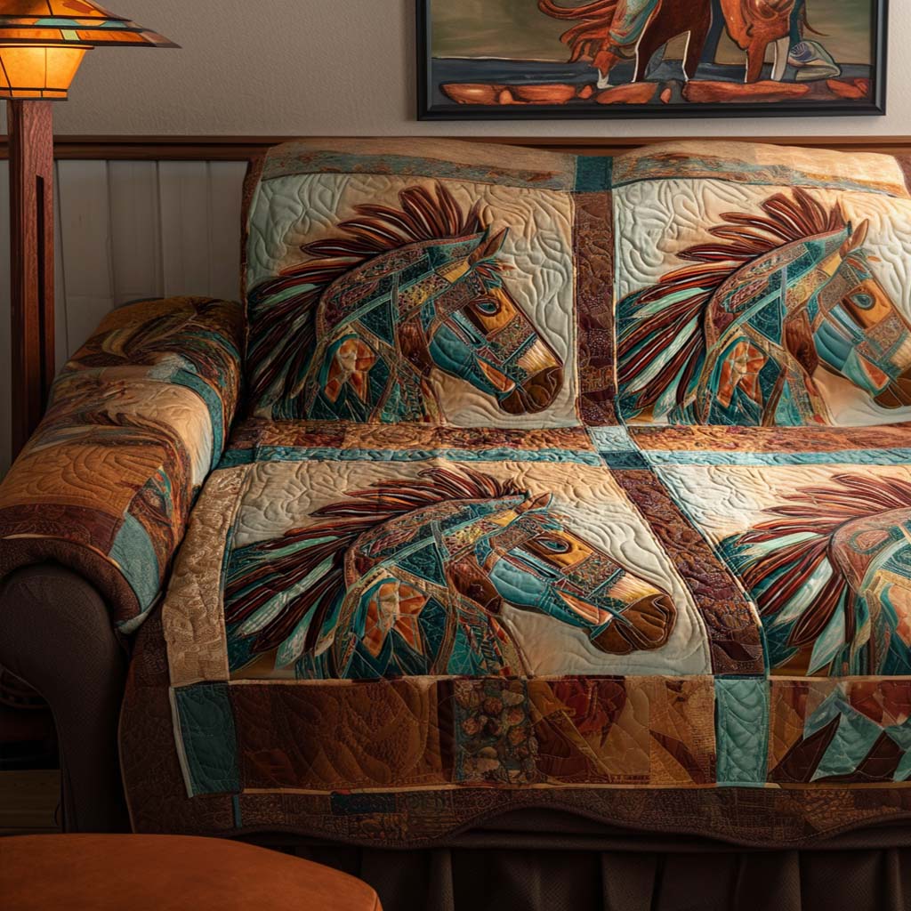 Elin - Quilted Sofa Cover Decorative Pattern
