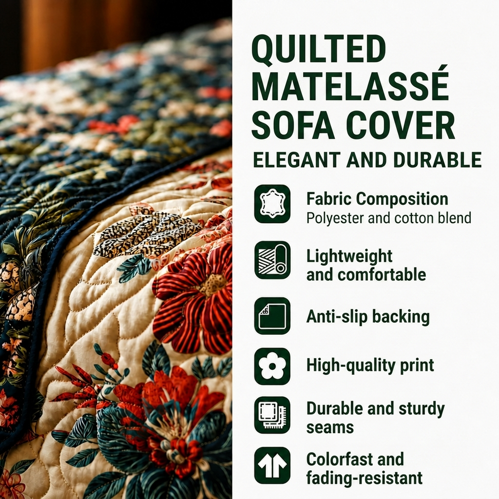 Britta - Quilted Sofa Cover Pattern Winter