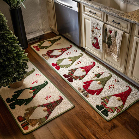 Mariah - 2-Piece Kitchen Mat Set - Red & Green