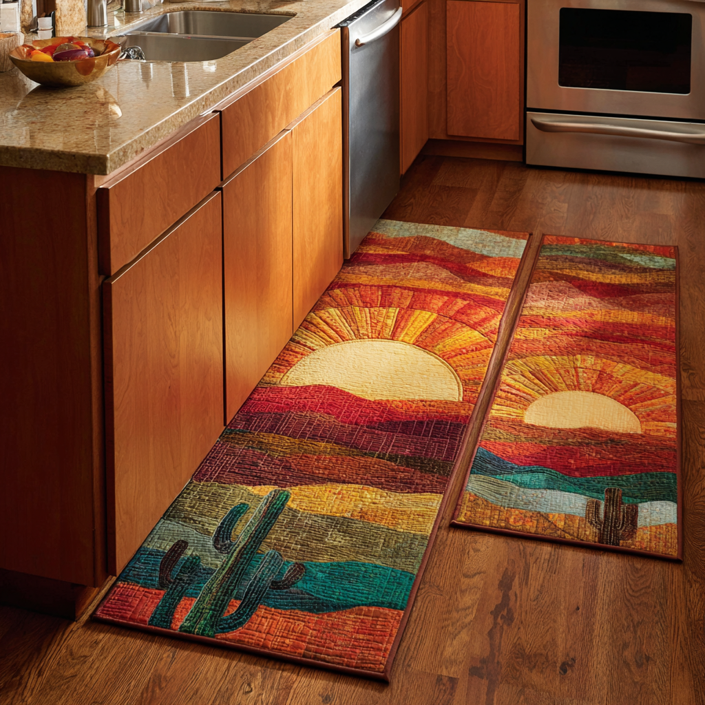 Maryam - 2-Piece Kitchen Mat Set - Desert Chic