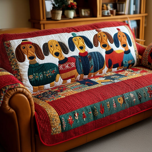Matilde - Quilted Sofa Cover Dachshund