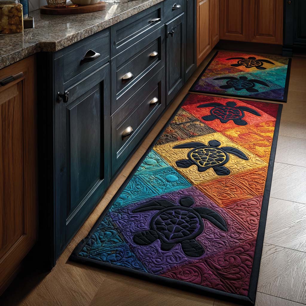 Maylin - 2-Piece Kitchen Mat Set - Sea Turtle