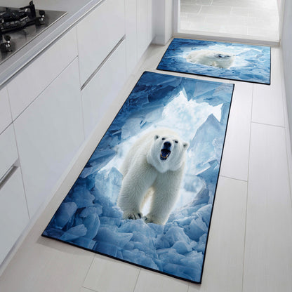 Mckenna - 2-Piece Kitchen Mat Set - Snowy Winter