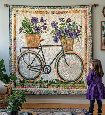 Mckinlee - Textile Wall Art - Blooming Wheels