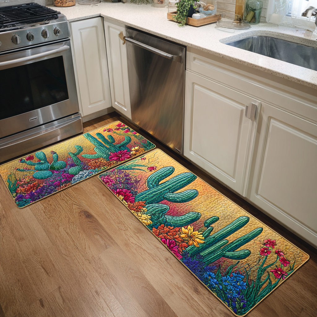 Mckinley - 2-Piece Kitchen Mat Set - Sunset