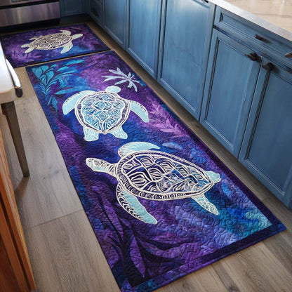 Melany - 2-Piece Kitchen Mat Set - Deep Seabed