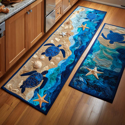 Mercedes - 2-Piece Kitchen Mat Set - Elegant Ocean Vibes