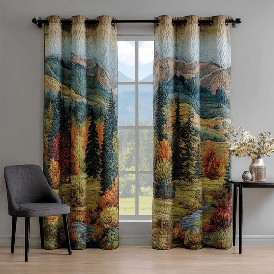 Mercy - Quilted Curtains - Wavy Hills