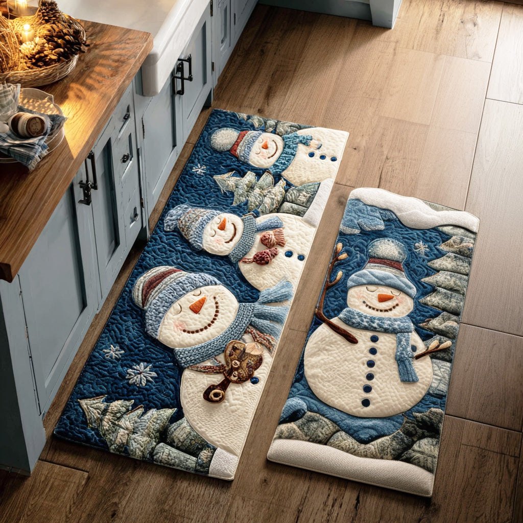 Milan - 2-Piece Kitchen Mat Set - Classic Winter