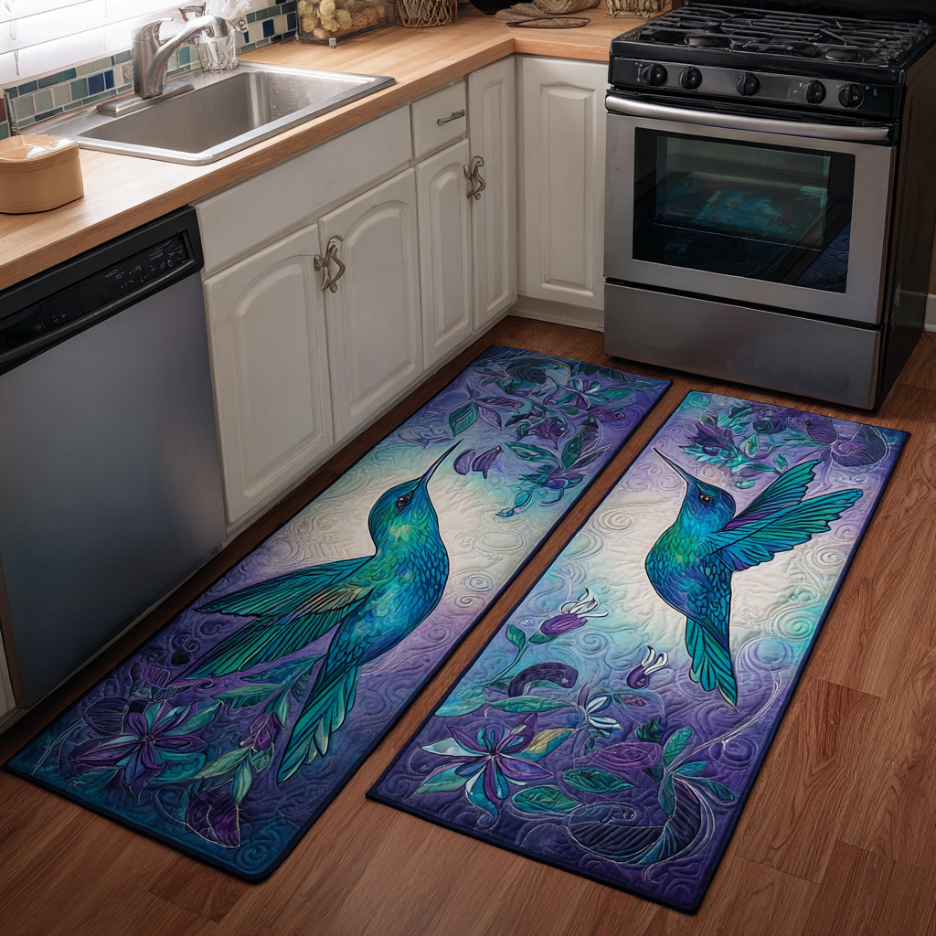 Mireya - 2-Piece Kitchen Mat Set - Hummingbird