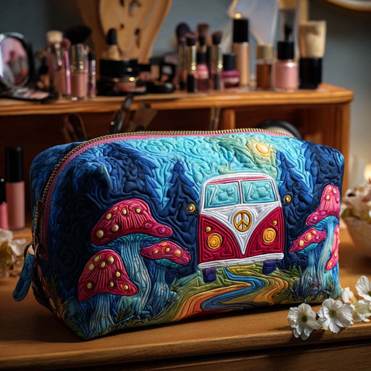 Sietske - Quilted Toiletry Bag - Moonlit Travel