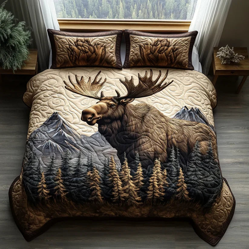 3-Piece Quilt Set - Forest Animals