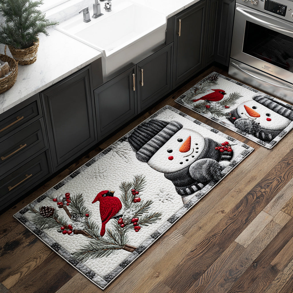 Mya - 2-Piece Kitchen Mat Set - Morning Frost
