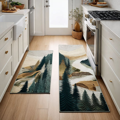 Nayeli - 2-Piece Kitchen Mat Set - Lush Forest