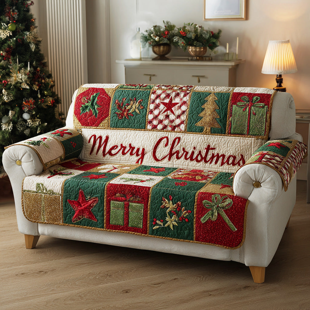 Neva - Quilted Sofa Cover Pattern Winter