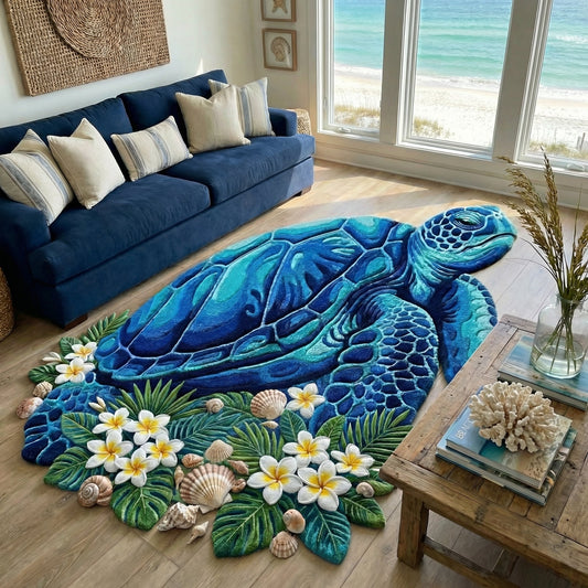 Noelia - Shaped Area Rug - Island Turtle