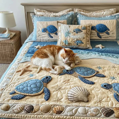 3-Piece Quilt Set - Ocean Waves