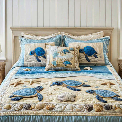 3-Piece Quilt Set - Ocean Waves