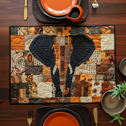 Odette - Quilted Placemat - Mystical Elephant