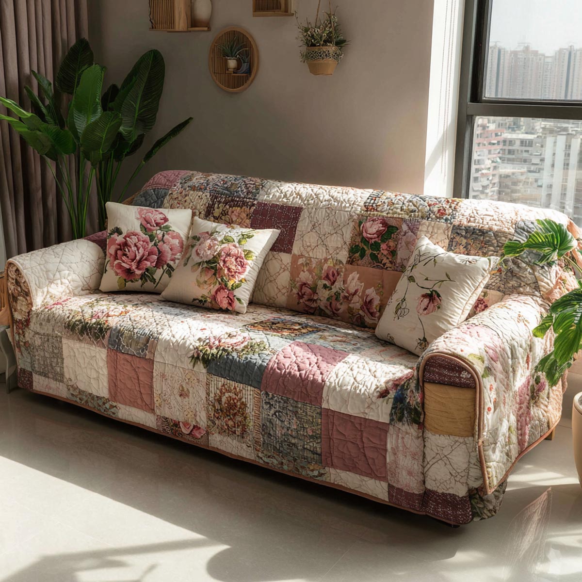 Ollie - Quilted Sofa Cover Sfeer van Huis