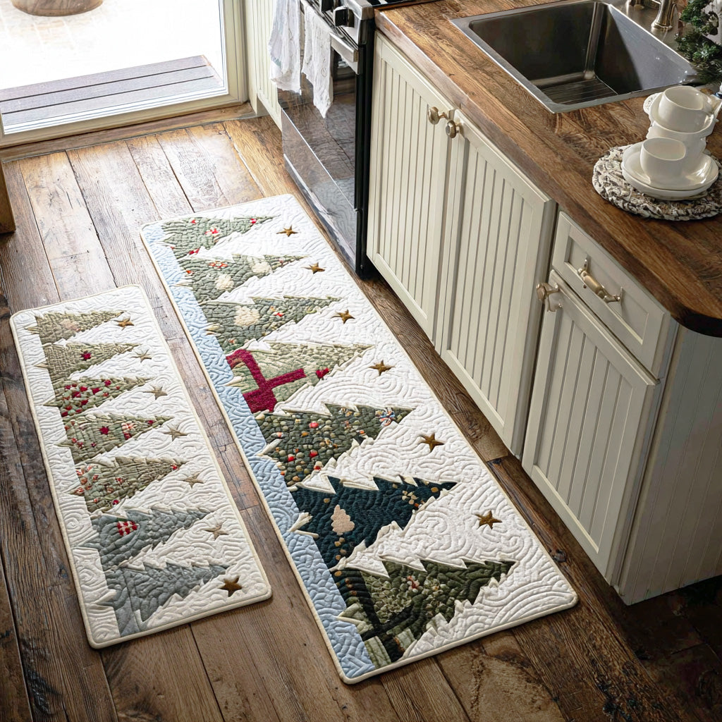 Payton - 2-Piece Kitchen Mat Set - Christmas in the Forest