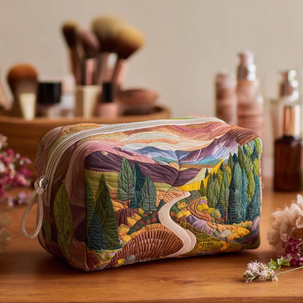 Liv - Quilted Toiletry Bag - Valley of Peace