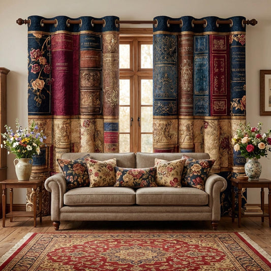 Piper - Quilted Curtains - Book Haven