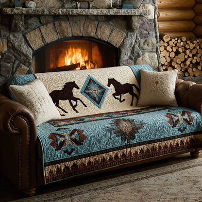 Presleigh - Padded Sofa Cover Horse and Sky