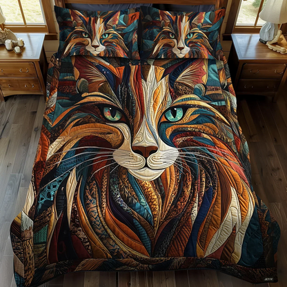 3-Piece Quilt Set - Soft Spins
