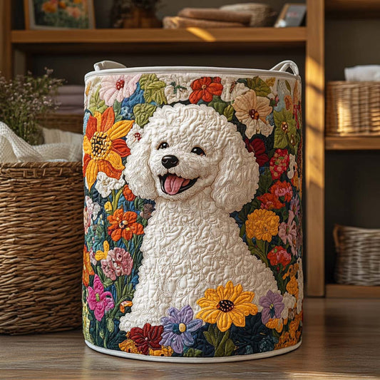 Quilted Laundry Basket - Blooming Fields