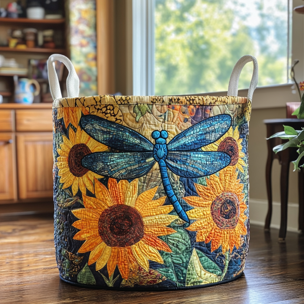 Quilted Laundry Basket - Butterfly
