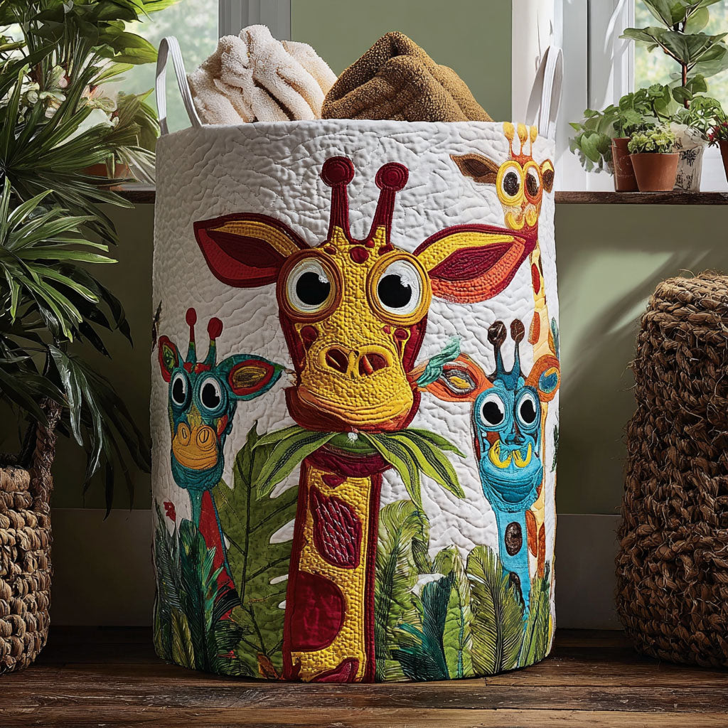 Quilted Laundry Basket - Catch Me If You Can
