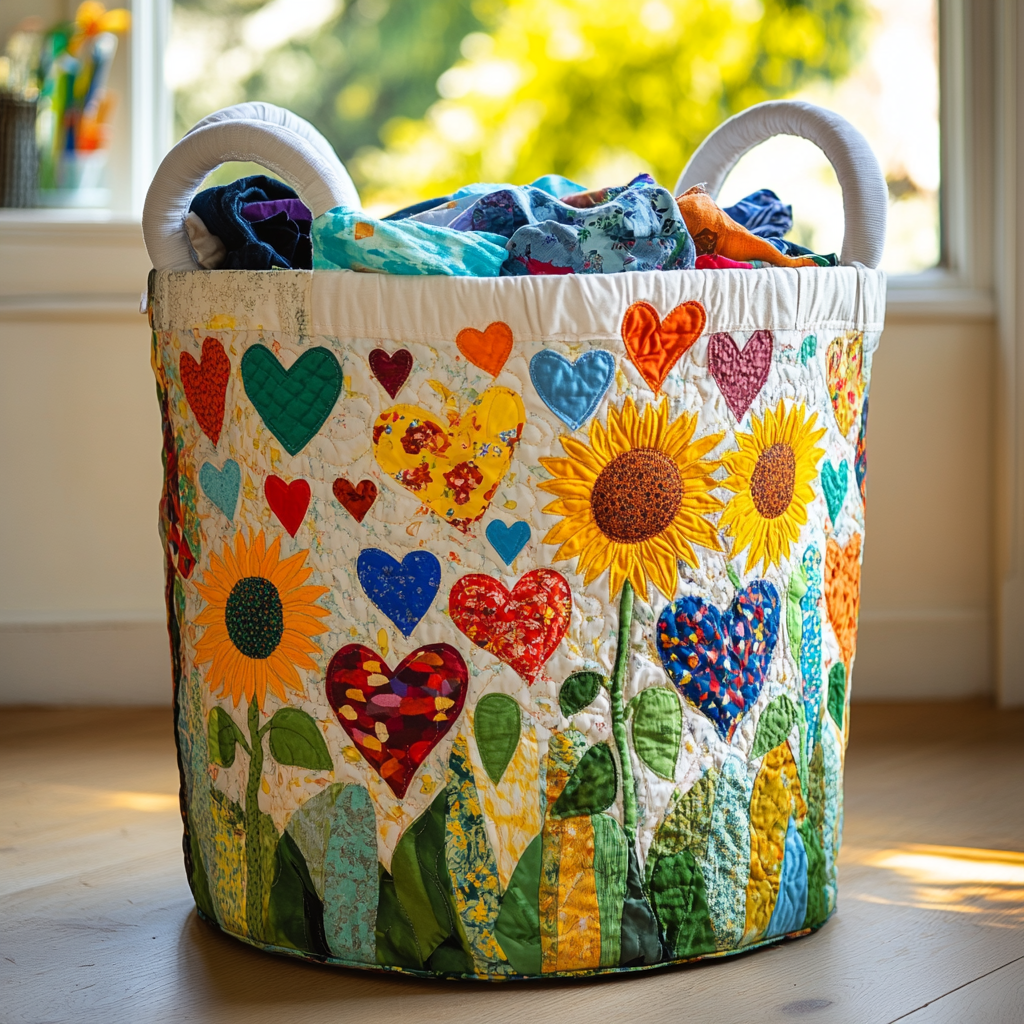 Quilted Laundry Basket - Country Charm