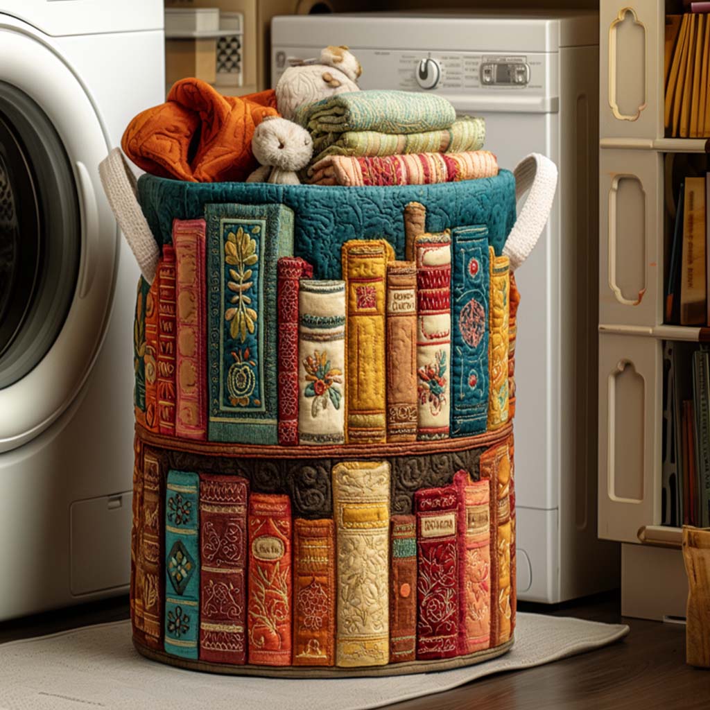 Quilted Laundry Basket - Cozy Nest