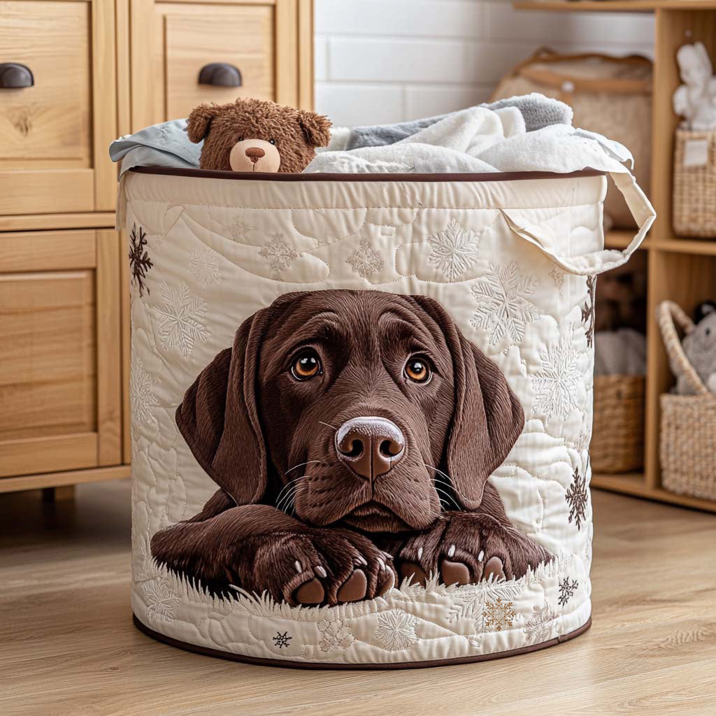 Quilted Laundry Basket - Cuddle Puppy