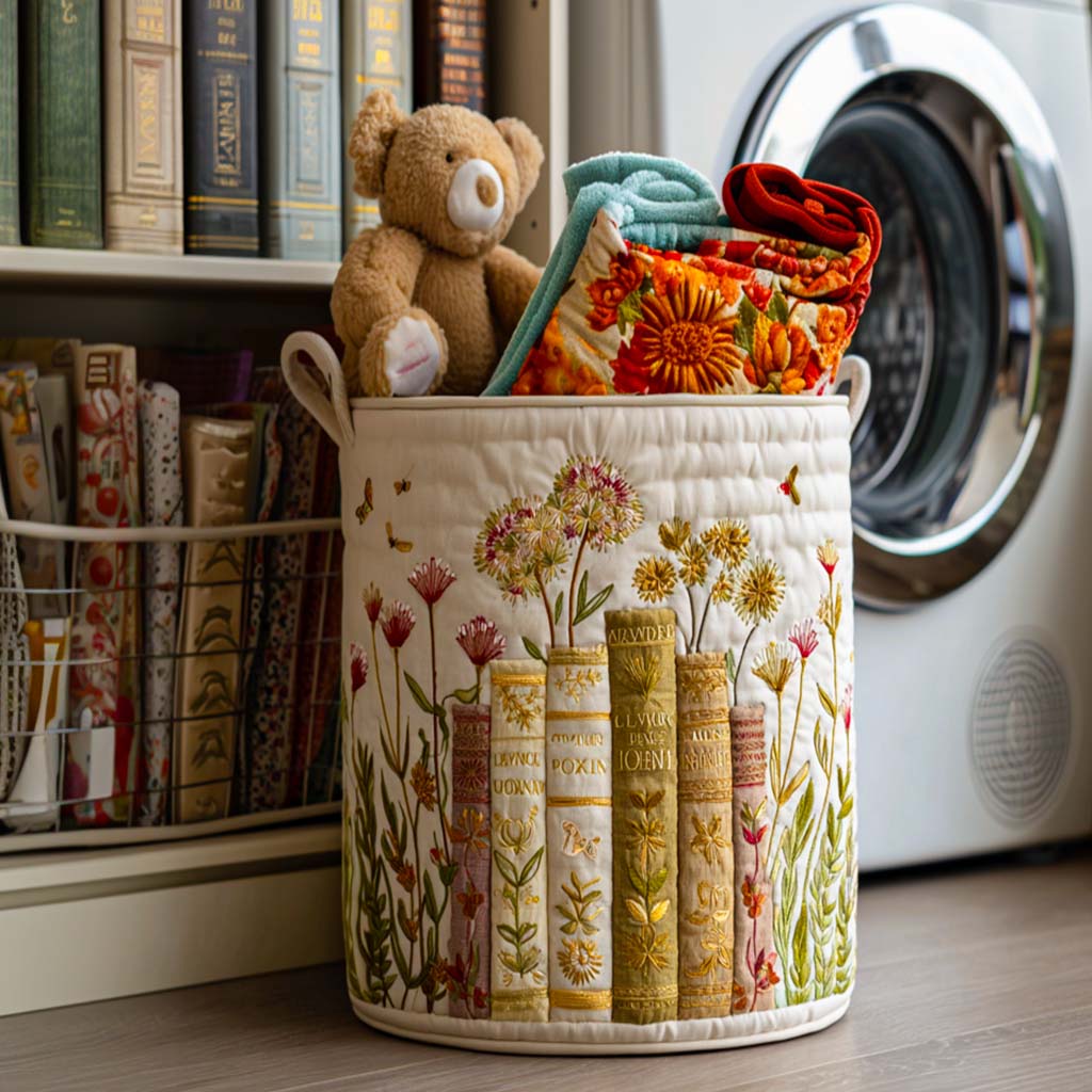 Quilted Laundry Basket - Daily Stories