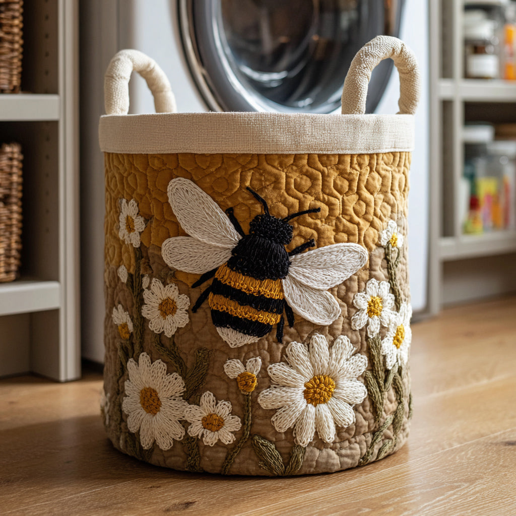 Quilted Laundry Basket - Daisy & Bee