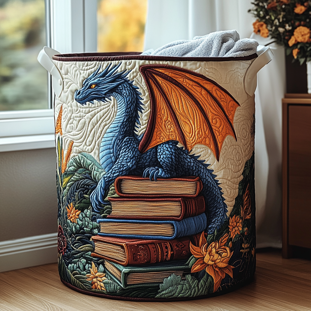 Quilted Laundry Basket - Dragon Valley